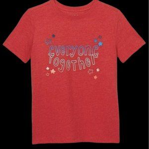 NWT Cat & Jack Girls Red 4th of July American T-Shirt Plus Size XXL 18 T-Shirt